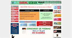 Desktop Screenshot of euskaletxea-madrid.com